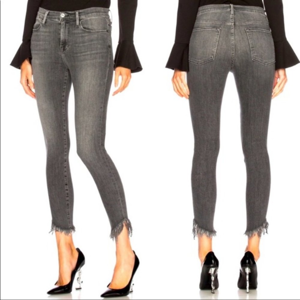 LIKE NEW! Frame Denim Le High Skinny Grey Jeans - Size 27